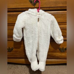 Carter's Soft White Fleece Footie